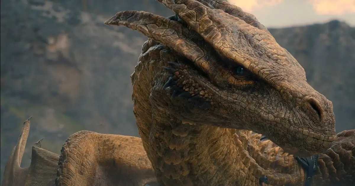 Syrax, el dragón de Rhaenyra Targaryen