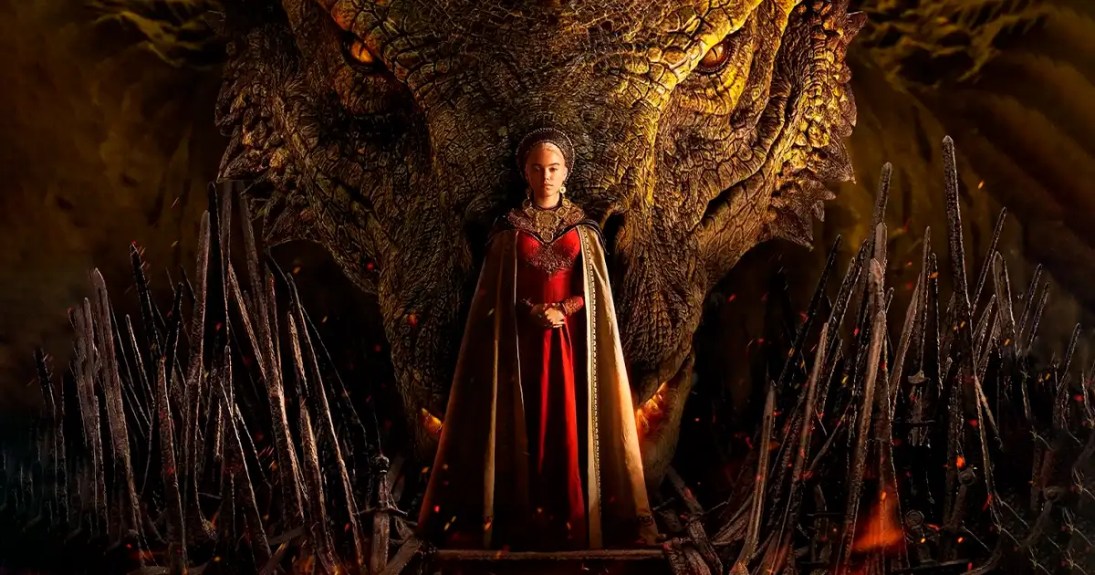 Syrax el dragón de Rhaenyra Targaryen