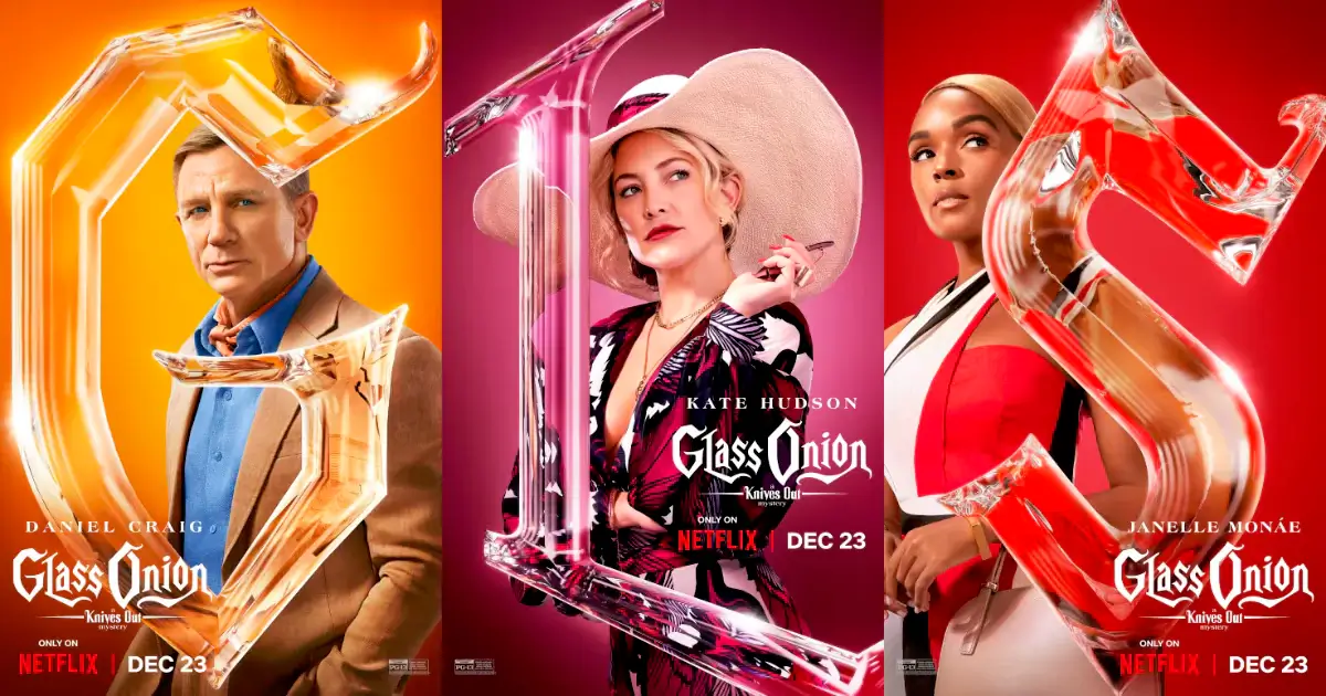 Glass Onion lanzo nuevos posters