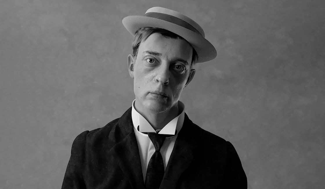 Rami Malek Buster Keaton