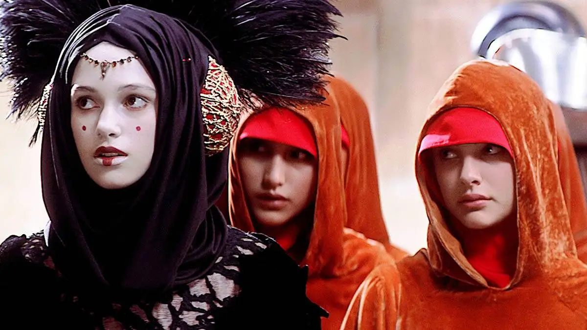 Sofía Coppola, Natalie Portman y Keyra Knightley en Phantom Menace