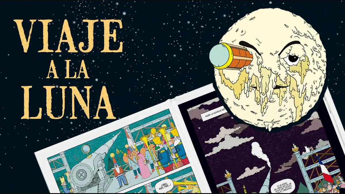 Viaje a la Luna, escrita por Fran Nuño y dibujada por Enrique Quevedo 